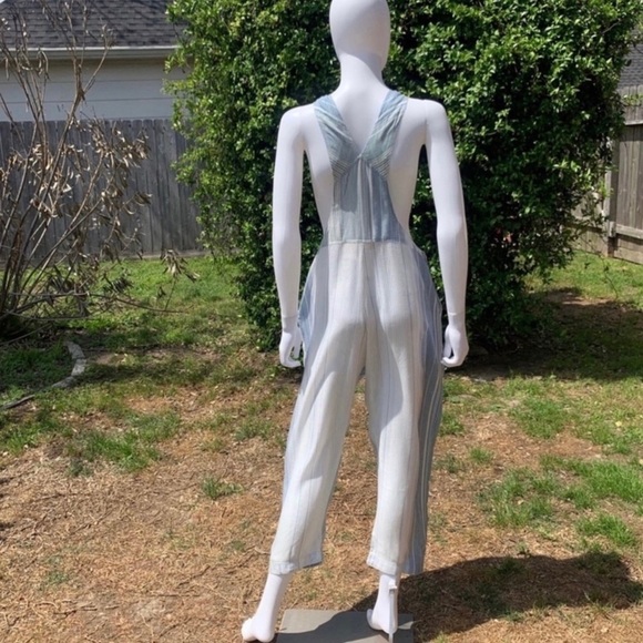 💋NWT JEN’S Pirate Booty Boho Carnaval Marine Crop Overalls - Picture 7 of 12